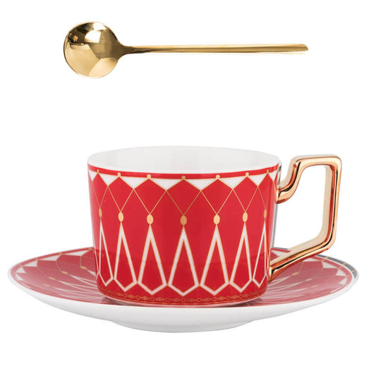Norvo | Square A Retro-Mønster Kaffe Krus