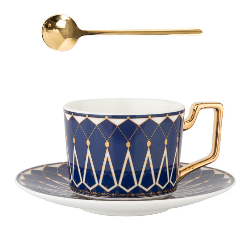 Norvo | Square A Retro-Mønster Kaffe Krus