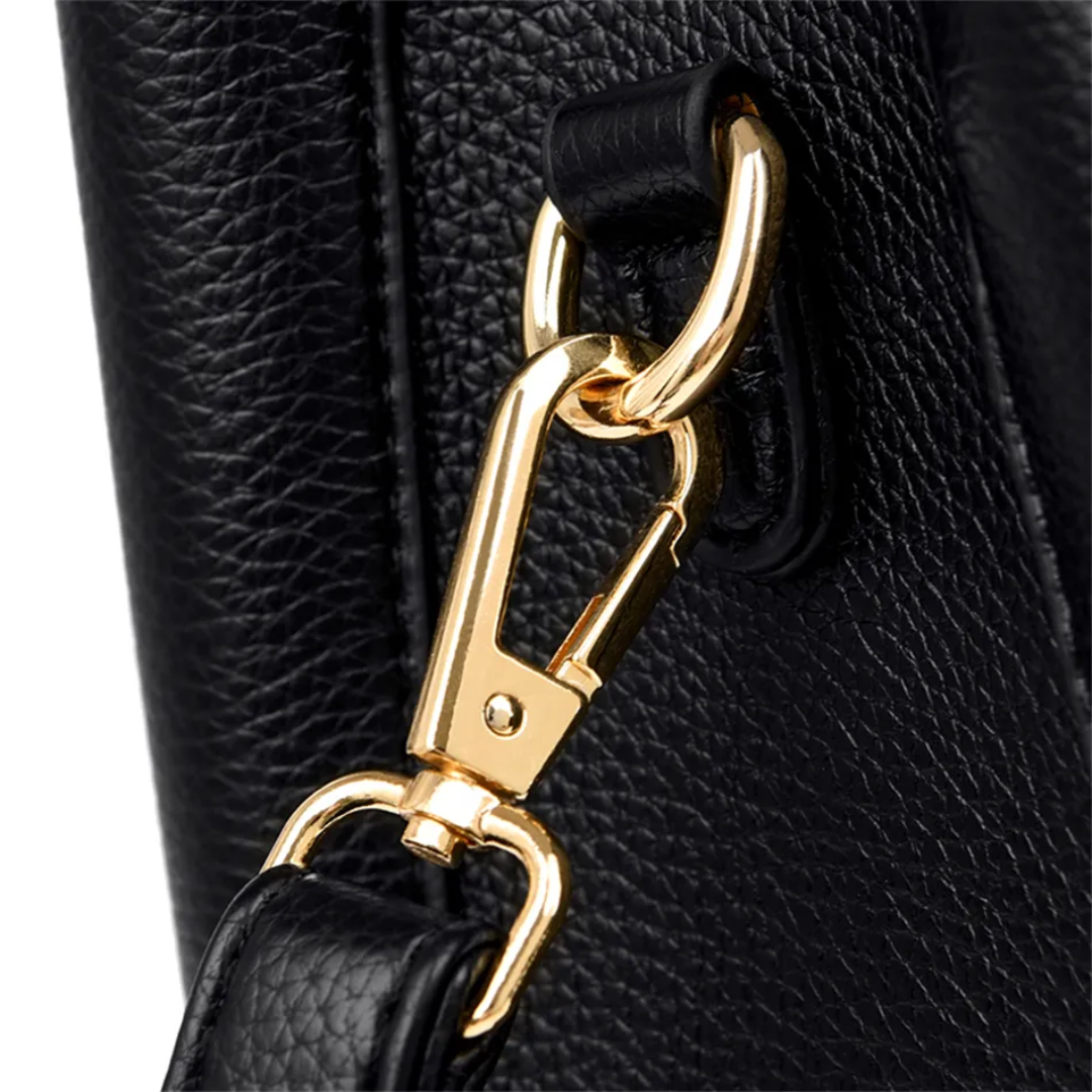 Norvo | Vivian Luksuriøs Skulderveske – Elegant PU Skinn Håndveske med Crossbody Stropp