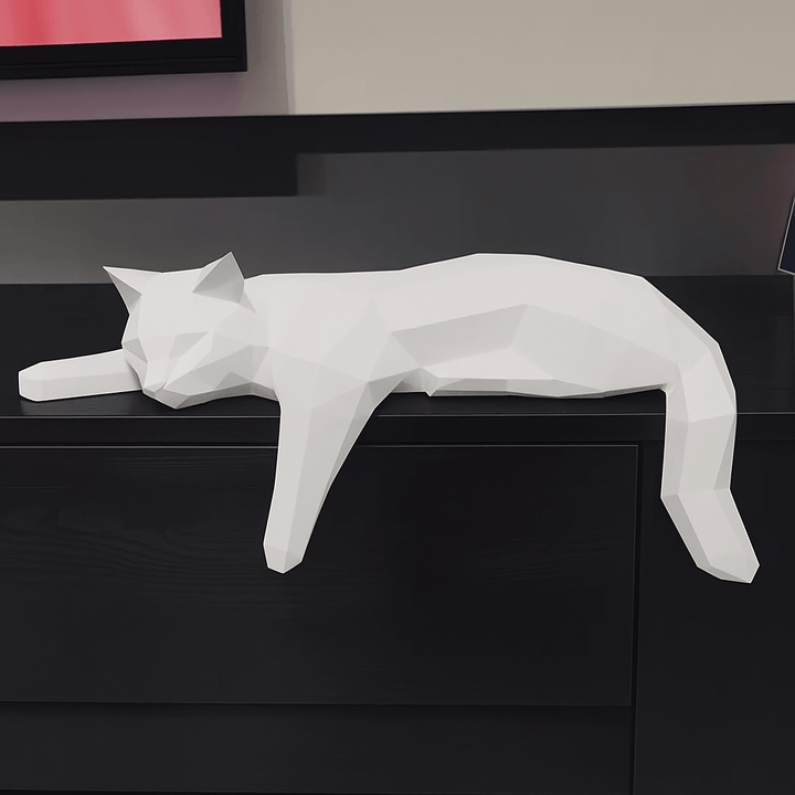 Norvo | GeoCat – Abstrakt Kattskulptur Moderne & Elegant Hjemmedekor
