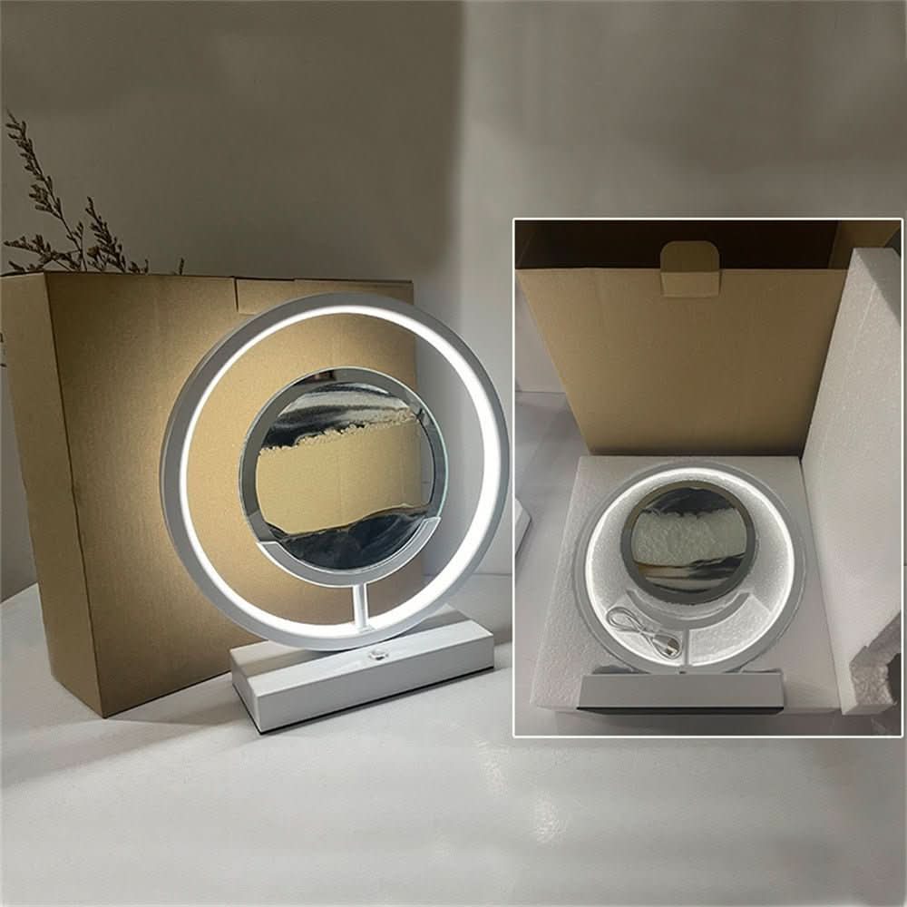 Norvo | 3D LED Sand Kunst Bordlampe med USB-lading for Avslappende Atmosfære