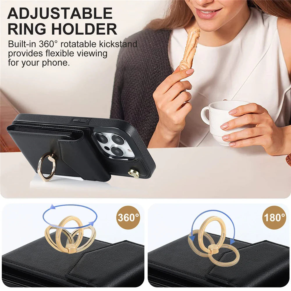 Norvo | Premium etui | Lær iPhone-etui med lommebok