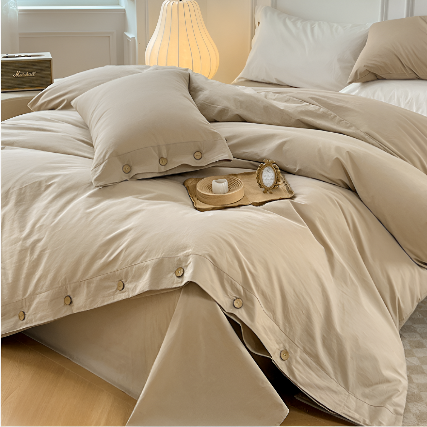 Norvo | Pustende Bomull Sengsett med To Putetrekk