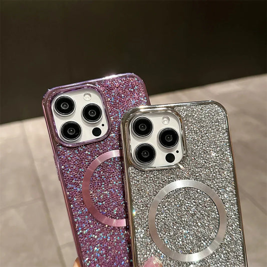 Norvo | Bling Glitter Magnetisk Etui for iPhone