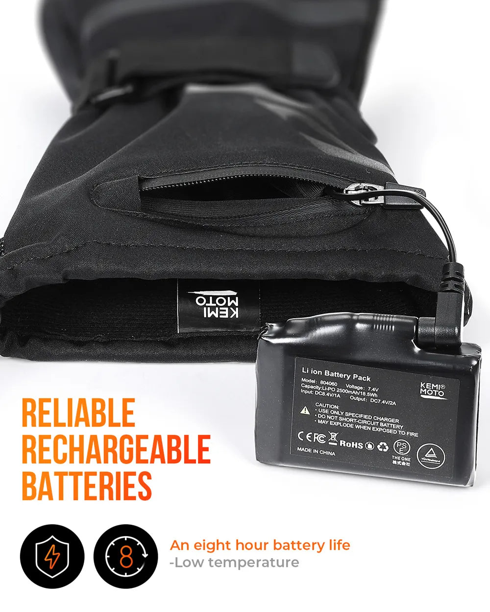 Norvo | Termisk Varmehansker | Vanntette Oppladbare Vinterhansker