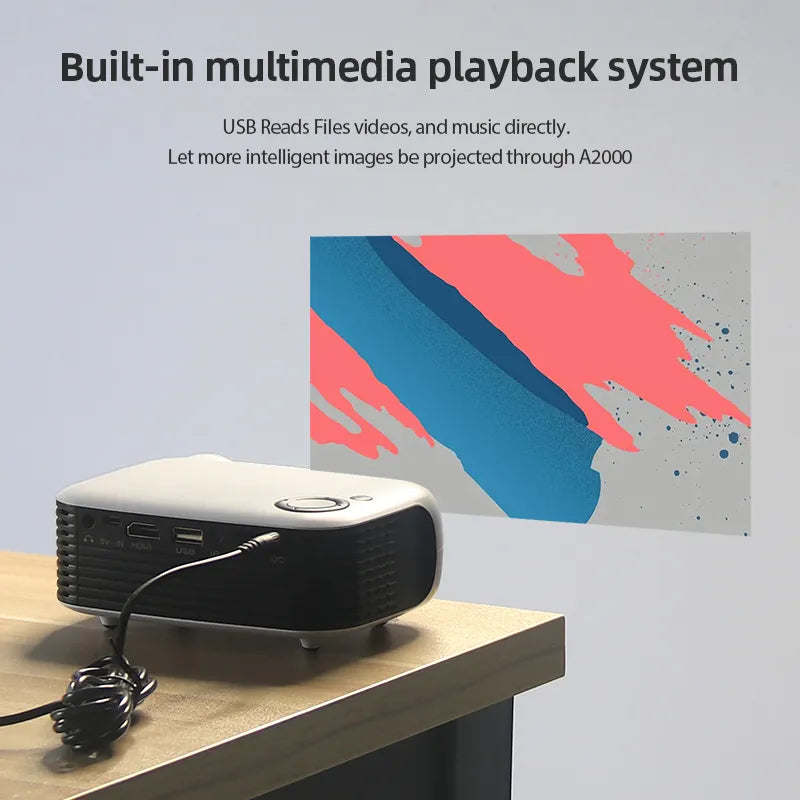 CinemaBeam – Bærbar Mini Projektor for Filmer