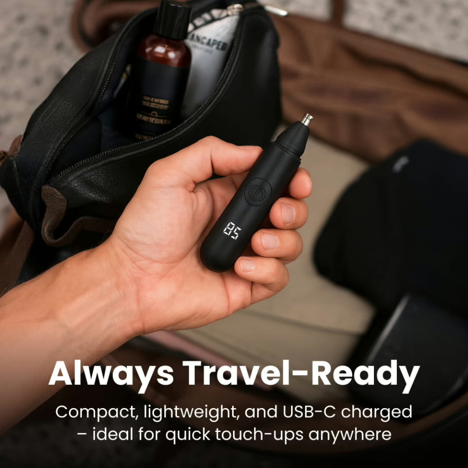 Norvo | Onyx Edge - Best Neset hårklippere for menn | USB-C-ladbar, smertefri og stille med vanntett hode for reise og daglig grooming