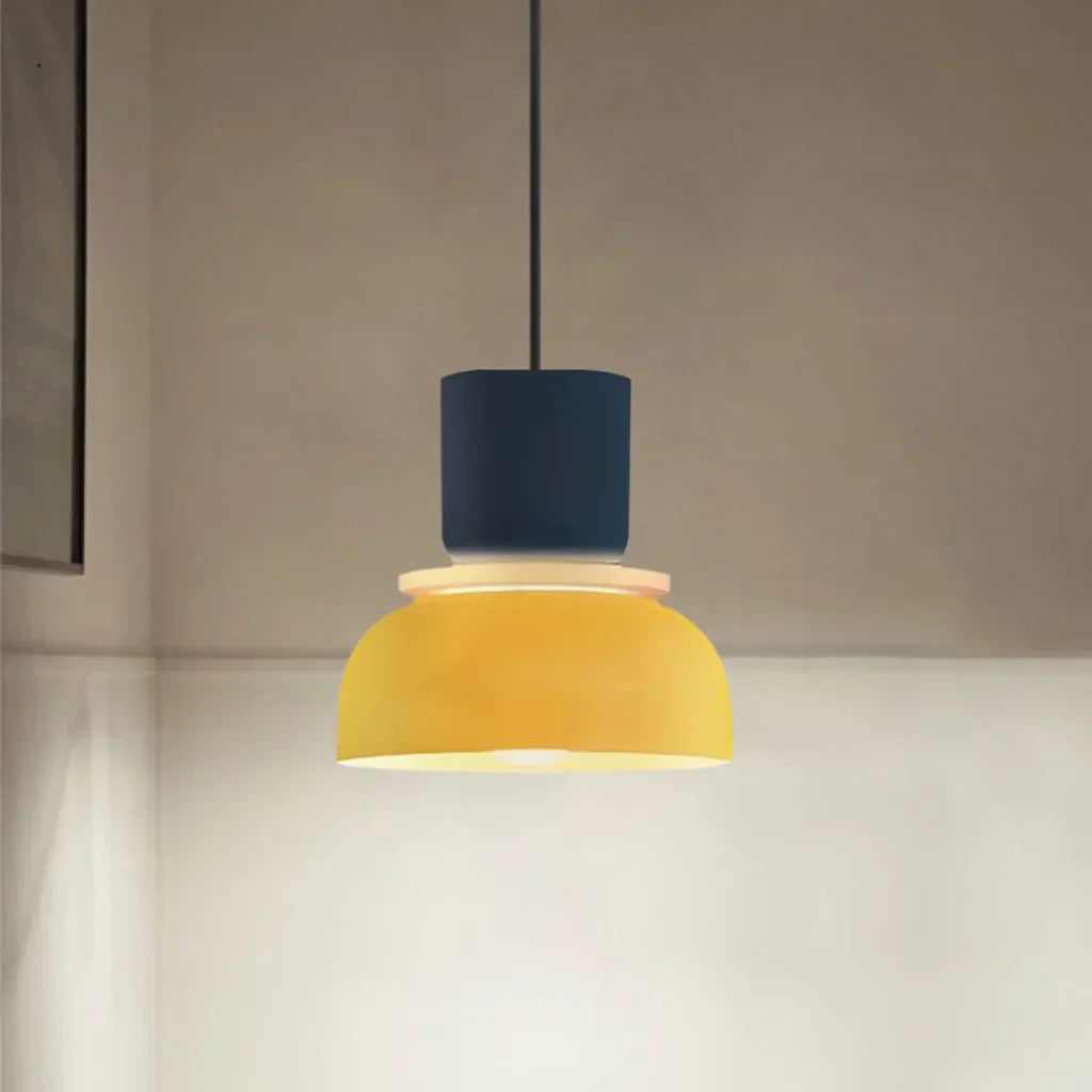 Norvo | Nordic Color Block Pendellampe - Modern Hängende Lampe for Kjøkken & Spisestue