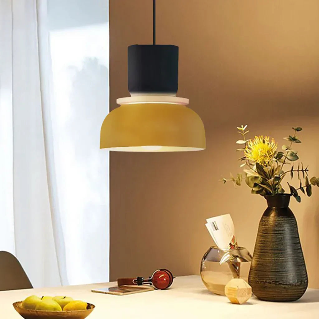 Norvo | Nordic Color Block Pendellampe - Modern Hängende Lampe for Kjøkken & Spisestue