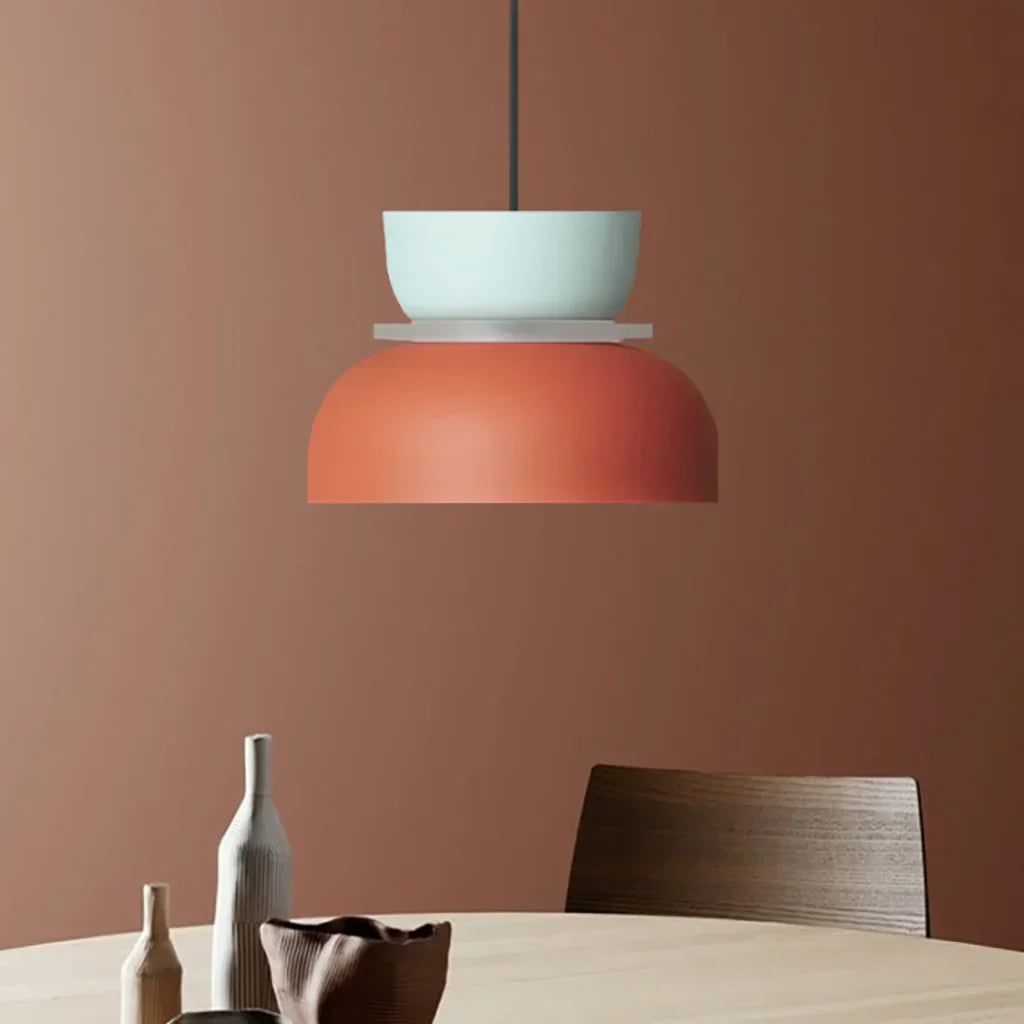 Norvo | Nordic Color Block Pendellampe - Modern Hängende Lampe for Kjøkken & Spisestue