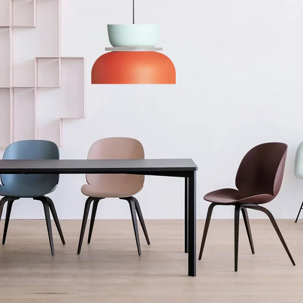 Norvo | Nordic Color Block Pendellampe - Modern Hängende Lampe for Kjøkken & Spisestue