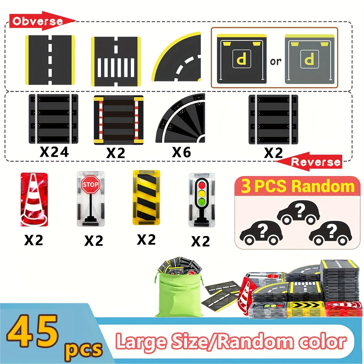 Norvo | Magnetisk bilbane konstruksjonsleketøy sett