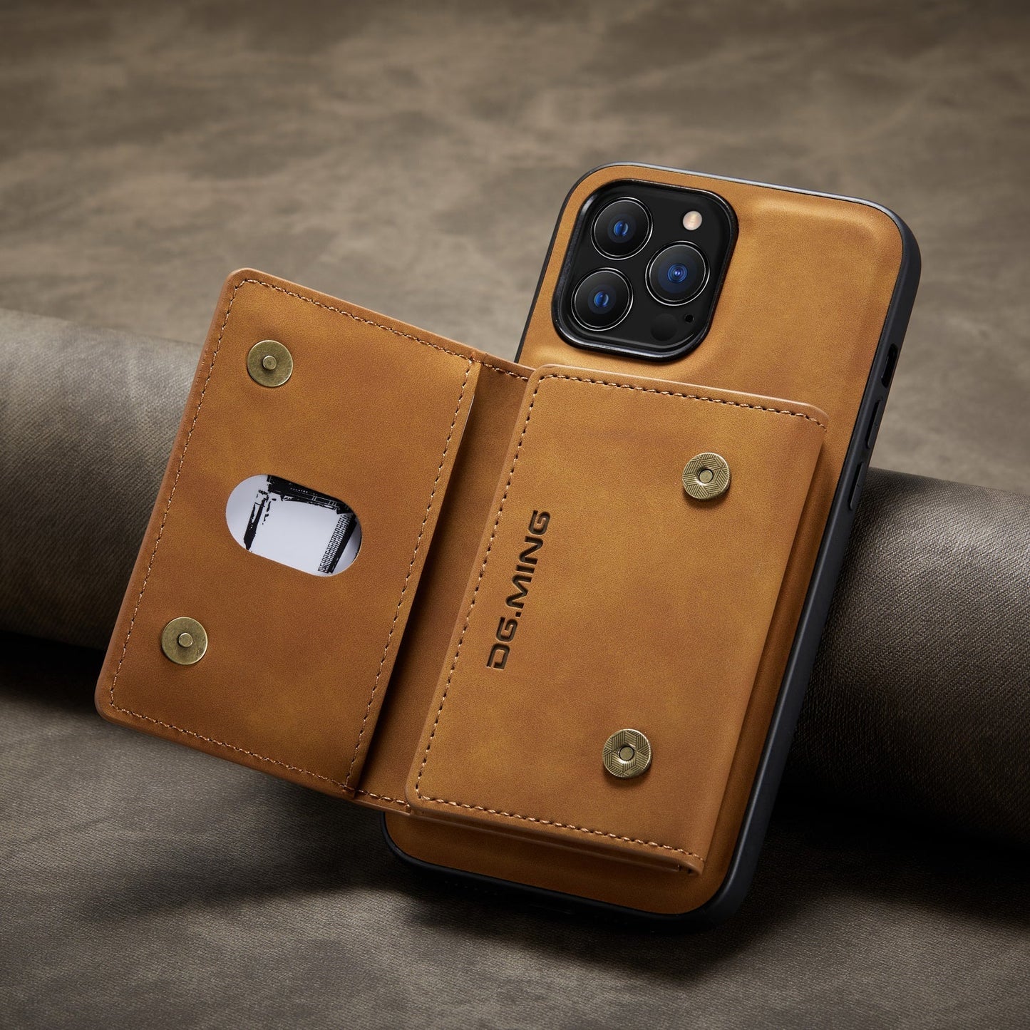Norvo | 2 i 1 avtakbar skinnlommebokdeksel for iPhone