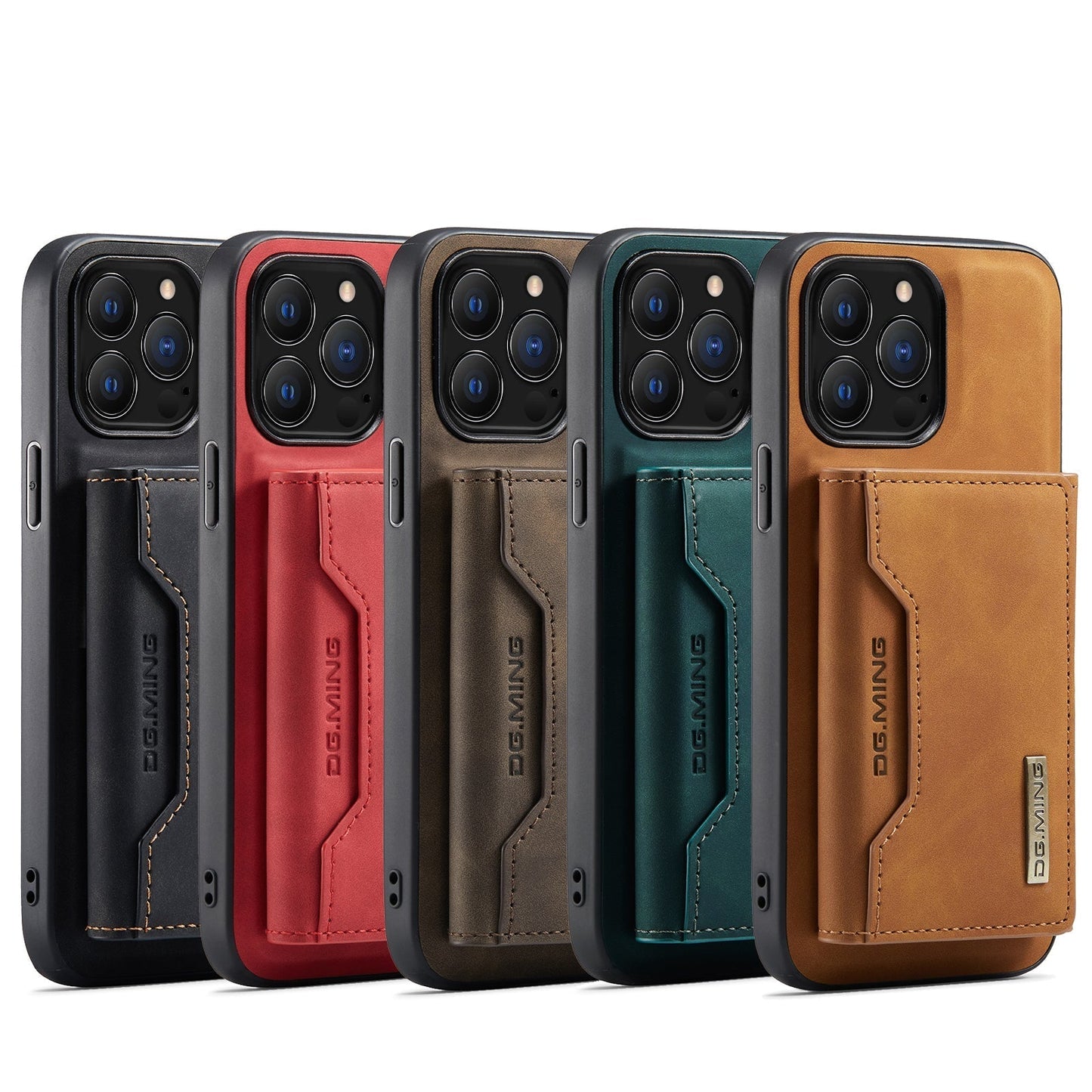 Norvo | 2 i 1 avtakbar skinnlommebokdeksel for iPhone