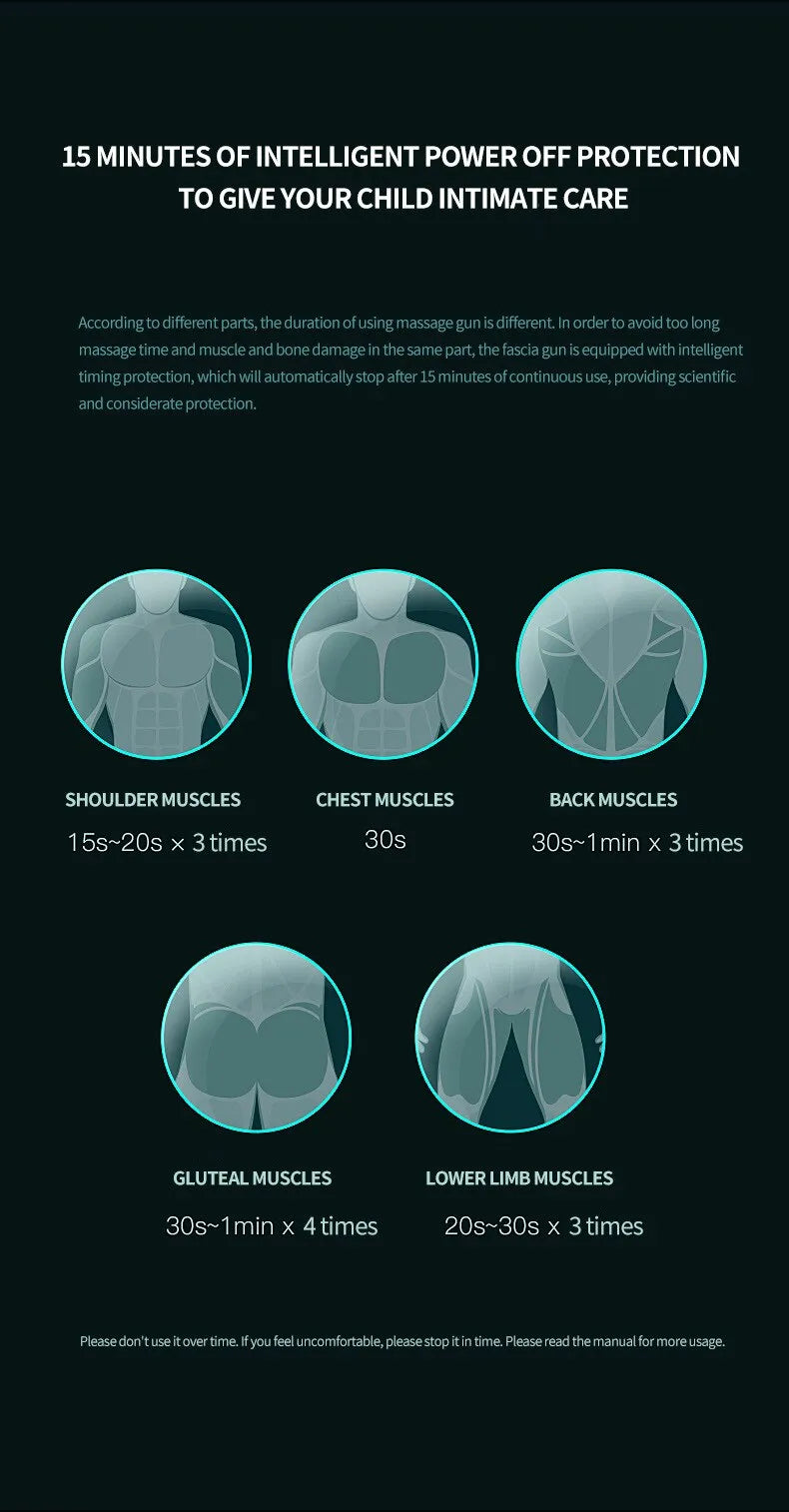 Bærbar massasjepistol for muskler Norvo
