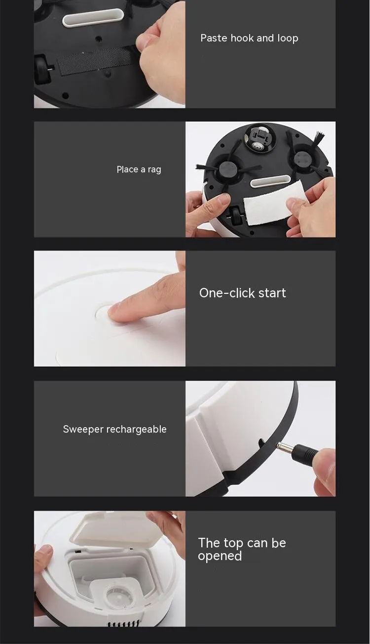 Norvo | Mini Robot Støvsuger | Alt-i-ett Intelligent Maskin