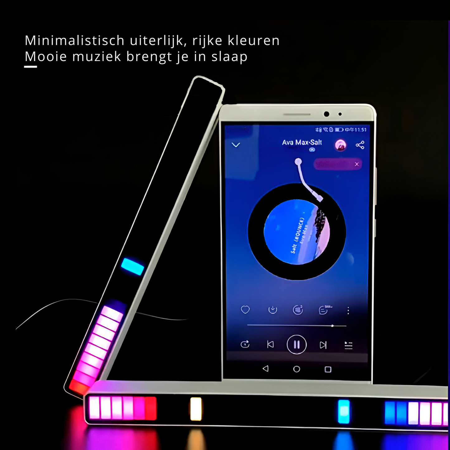 Norvo | Smart Lydaktivert RGB Lyslist | Musikk Synk LED Ambient Belysning