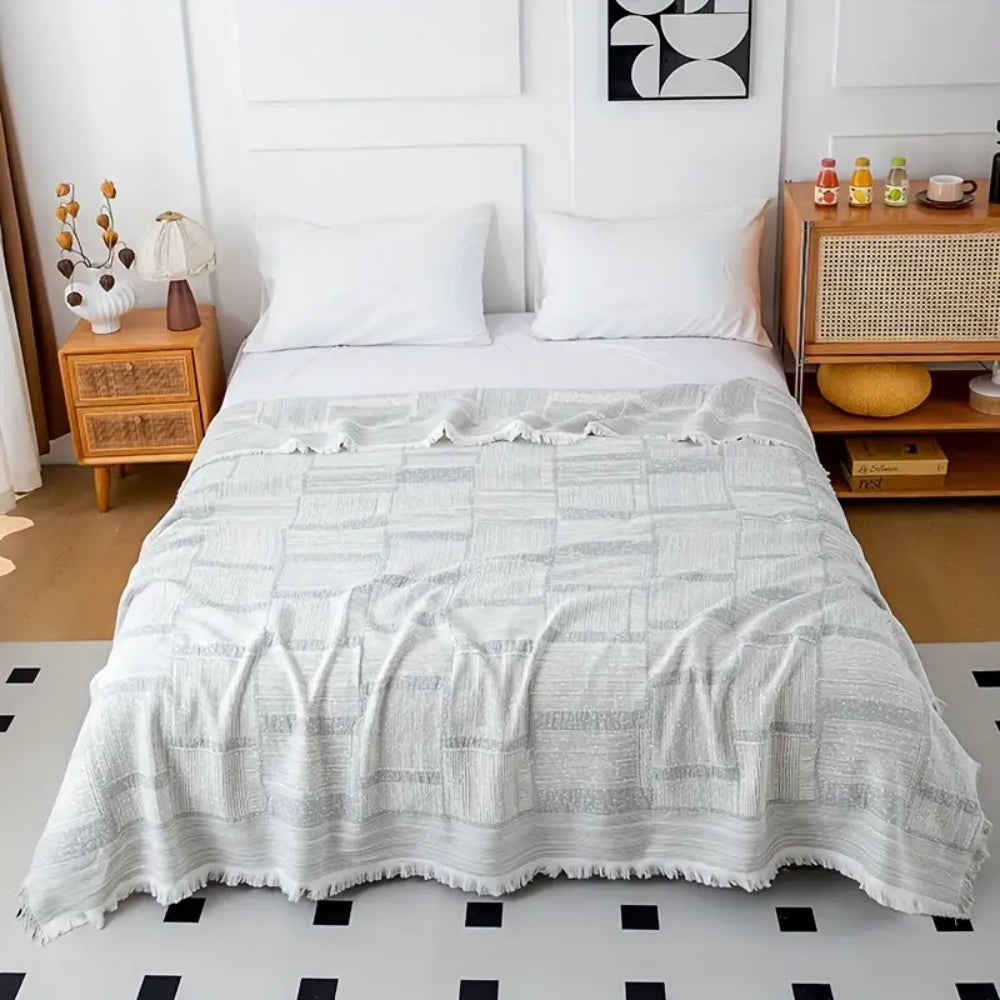 Norvo | Blandet Tone Geometrisk Bomullsteppe