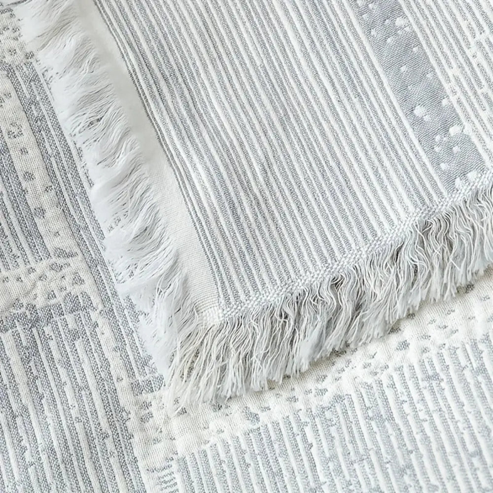 Norvo | Blandet Tone Geometrisk Bomullsteppe