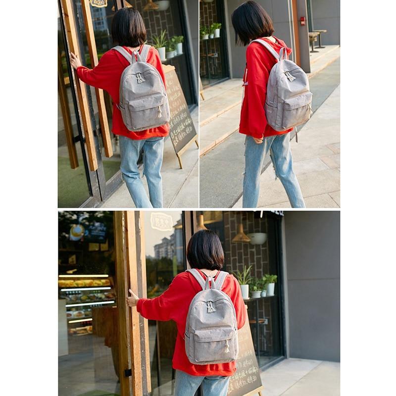 Norvo | Pastell Cordfløyse Ryggsekk