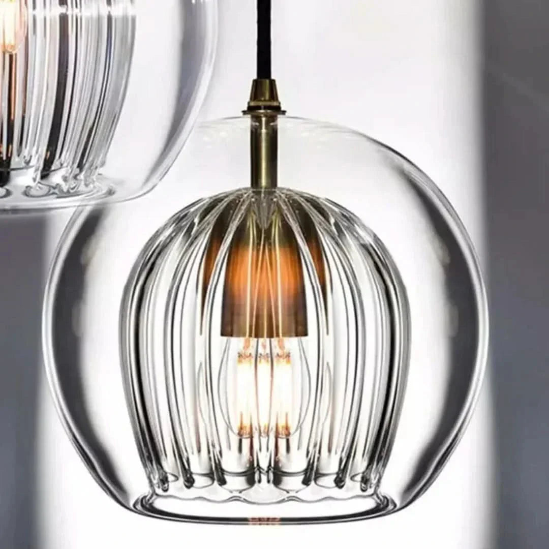 Norvo | TimberGlow - Moderne Glass Pendellampe