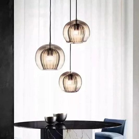 Norvo | TimberGlow - Moderne Glass Pendellampe