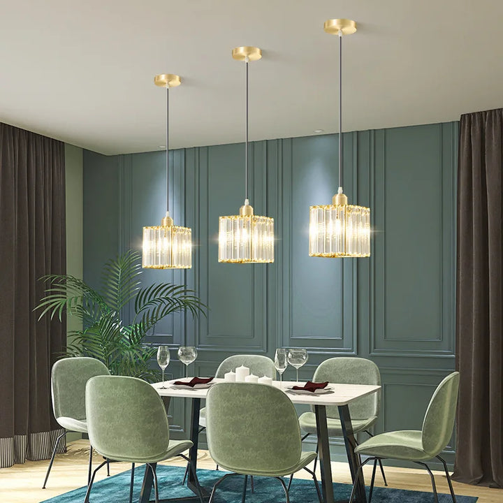Elegant krystallpendellampe – luksusbelysning for spisestue og stue | Norvo