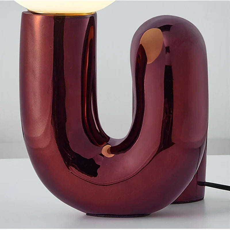 GlassSphere - Moderne glassfakkelampe | LED bordlampe for en moderne atmosfære | Norvo