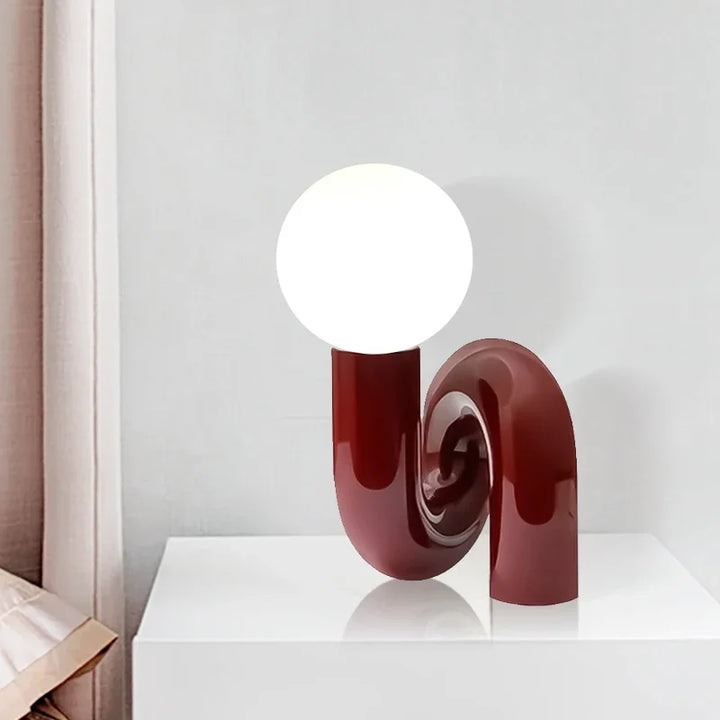 GlassSphere - Moderne glassfakkelampe | LED bordlampe for en moderne atmosfære | Norvo