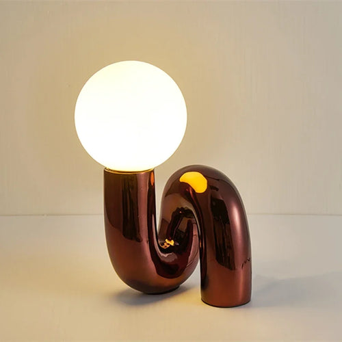 GlassSphere - Moderne glassfakkelampe | LED bordlampe for en moderne atmosfære | Norvo