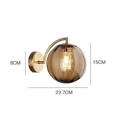 Moderne Glass Vegglampe - Stilig Veggbelysning Laget av Glass for Stue og Gang