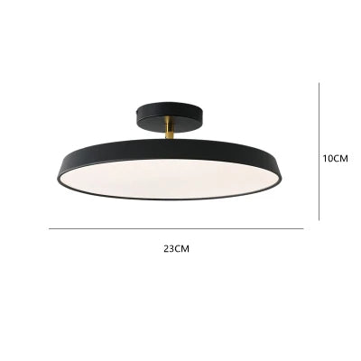Moderne LED Taklampe for Veranda og Gang – Stilfull Ganglampe i Svart
