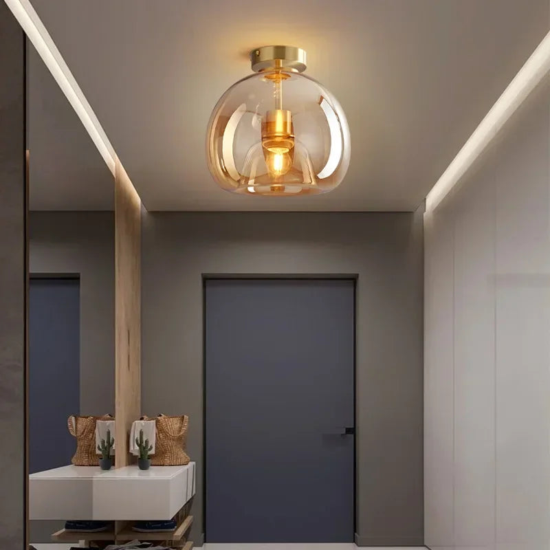 Norvo | Gjennomsiktighet - Minimalistisk Glass Taklampe for Eleganse