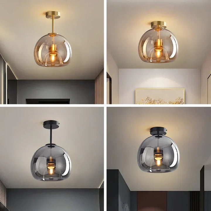 Norvo | Gjennomsiktighet - Minimalistisk Glass Taklampe for Eleganse