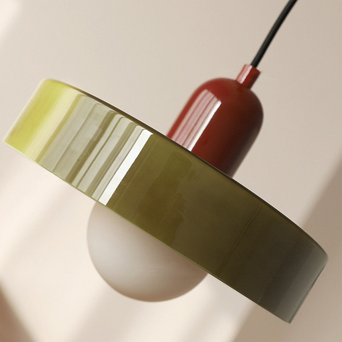 Norvo | Bauhaus Inspirert Fargerik Glass Pendellampe
