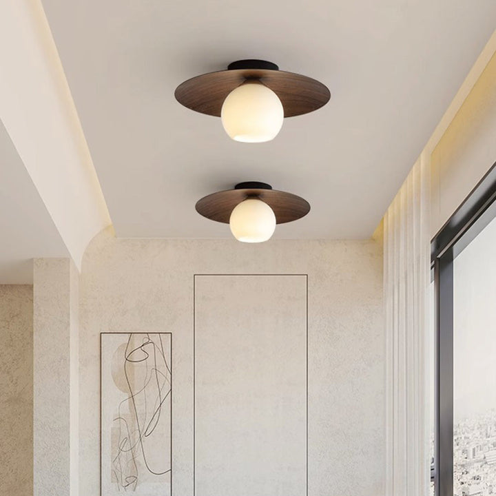Moderne Semi-Flush Taklampe | Norvo