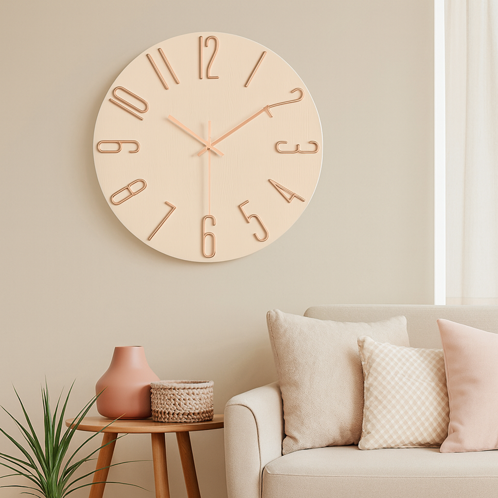 Norvo | Moderne Kvarts Stille Veggklokke