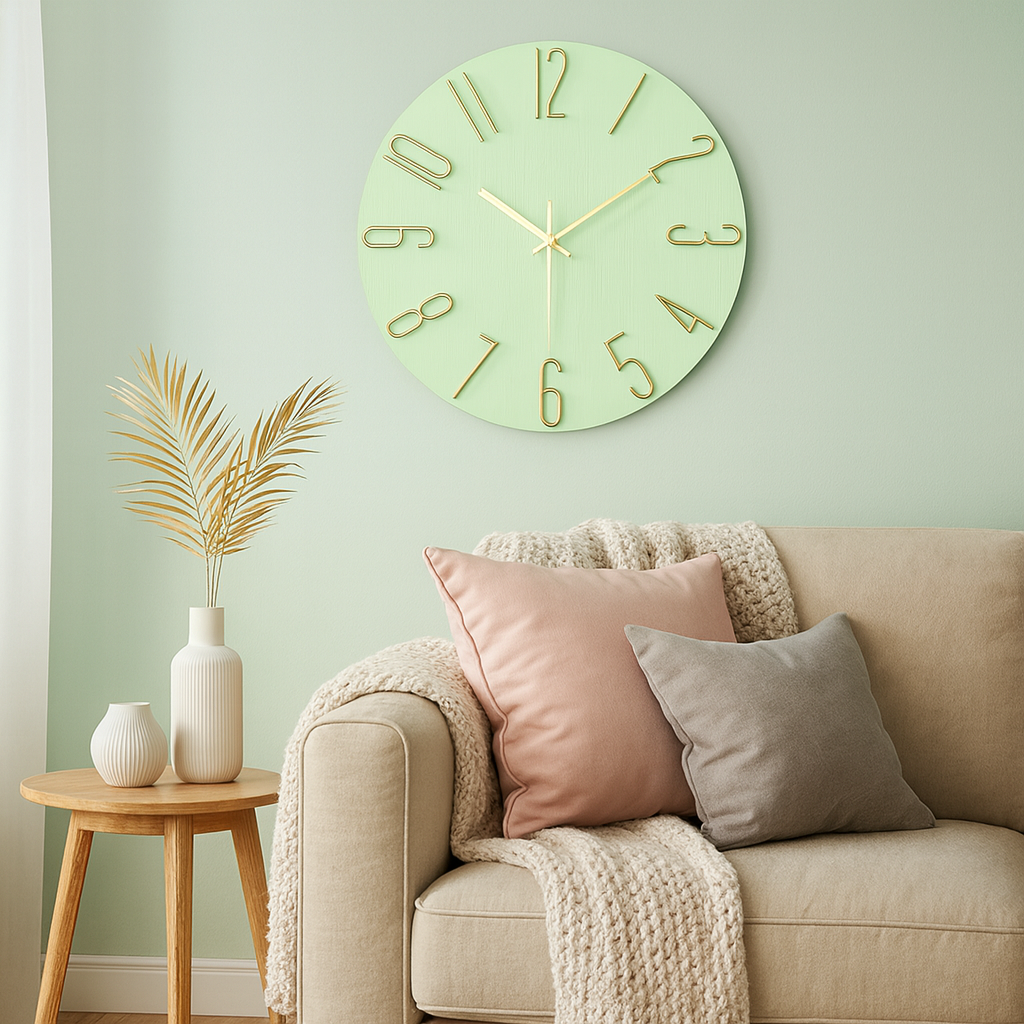 Norvo | Moderne Kvarts Stille Veggklokke