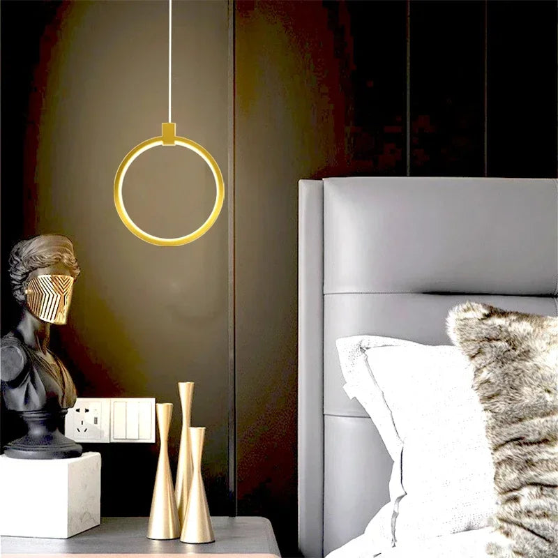 Norvo | Elegant Double Ring Pendant Light | DuoGlow