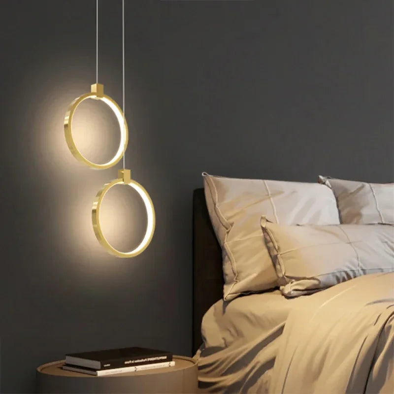 Norvo | Elegant Double Ring Pendant Light | DuoGlow