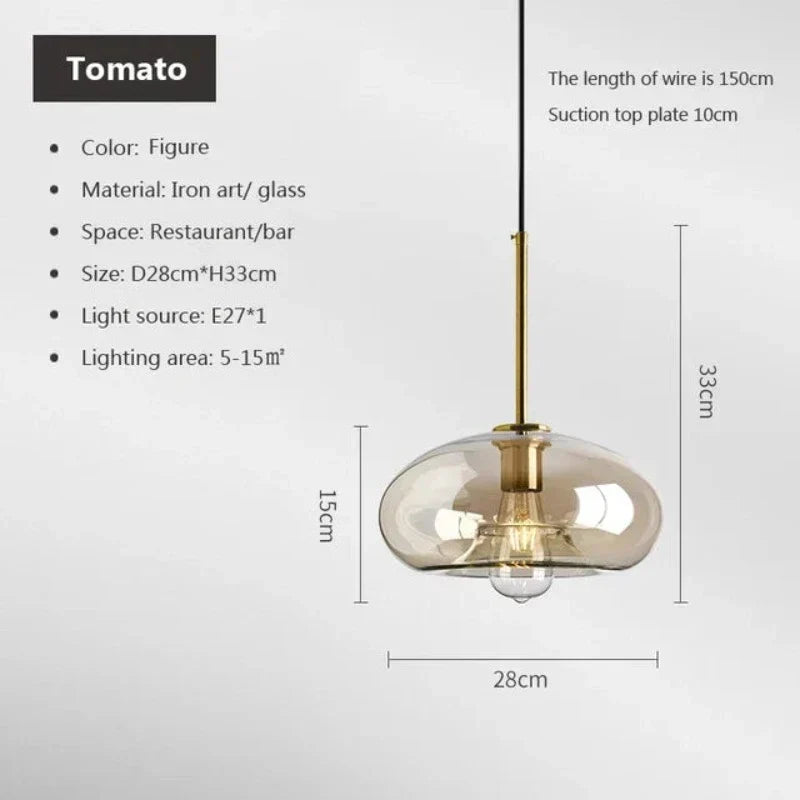 Norvo | NordicGlas - Moderne skandinavisk glasspendellampe for spisestue og stue