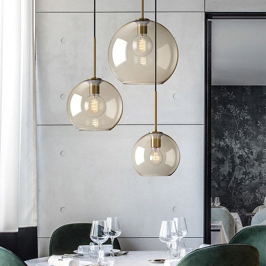 Norvo | NordicGlas - Moderne skandinavisk glasspendellampe for spisestue og stue