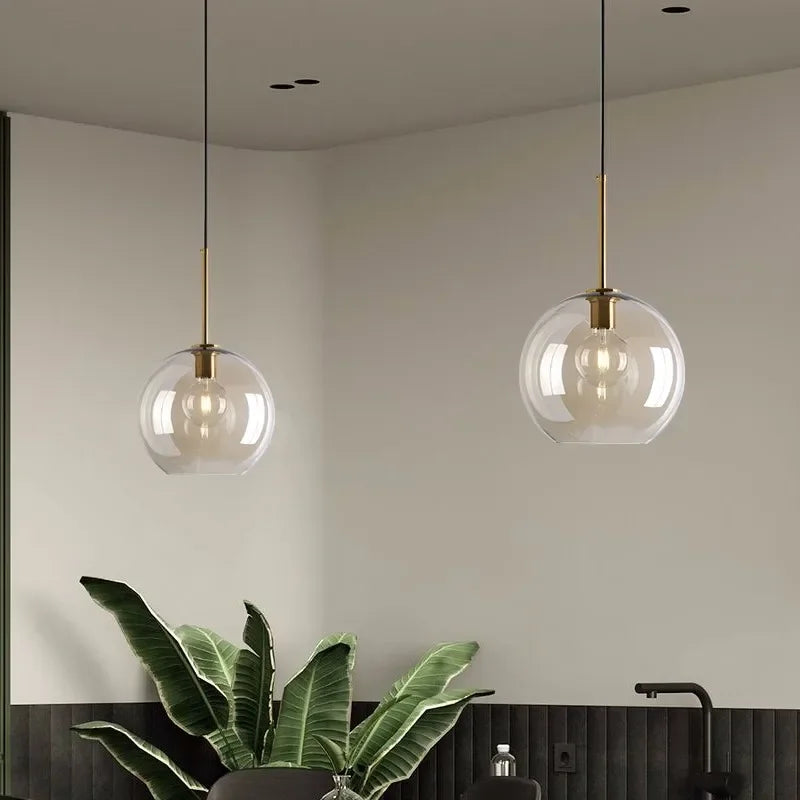Norvo | NordicGlas - Moderne skandinavisk glasspendellampe for spisestue og stue