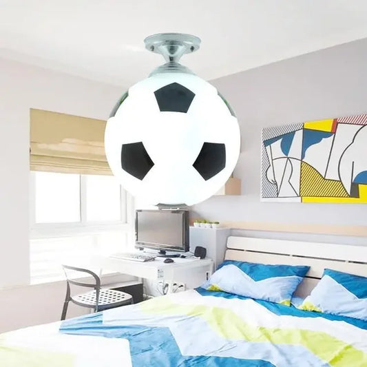 Norvo | LED taklampe med kule-design - barneromslampe med glasskule
