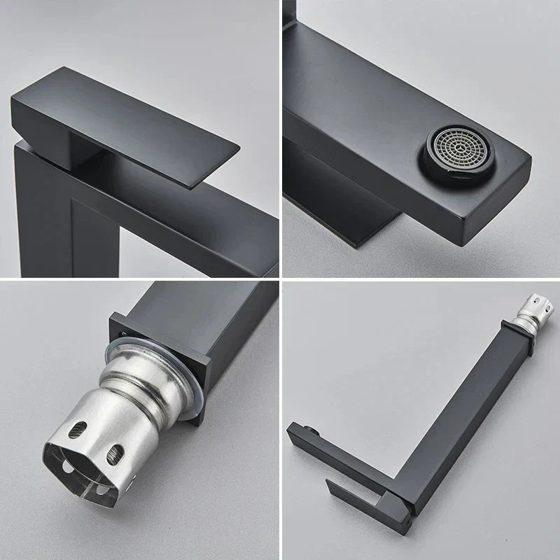 Norvo | Moderne Svart-Sølv Kran - for Luksus Bathtub Opplevelse