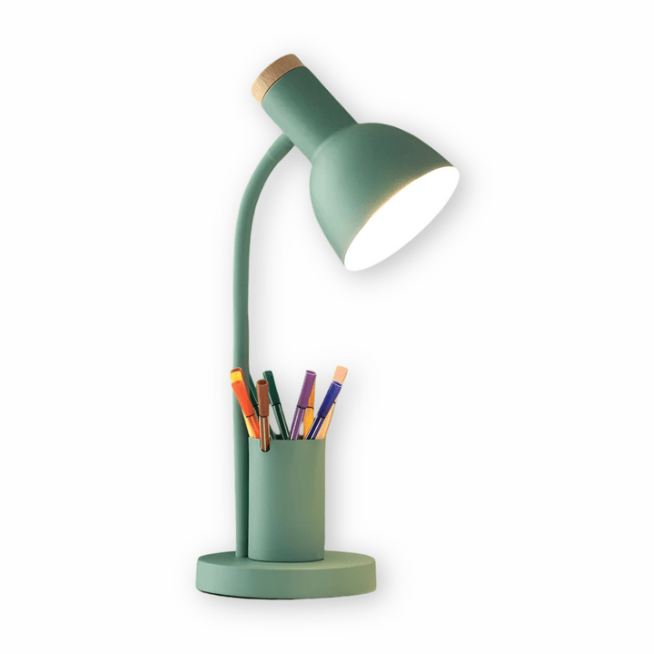 Norvo | Moderne LED Skrivebordslampe med Pennholder for Skrivebord & Hjem