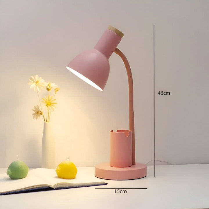 Norvo | Moderne LED Skrivebordslampe med Pennholder for Skrivebord & Hjem