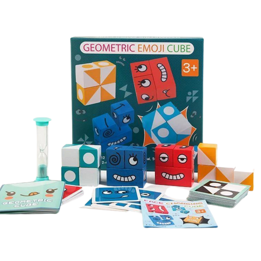 Montessori magisk terning emoji-spill