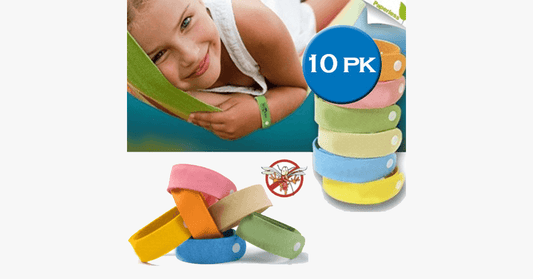 Norvo | 10-pack myggrepellentbånd - Ulike farger