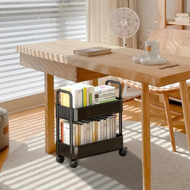 Norvo | BookRacer – Mobil bokvogn med 2 hyller